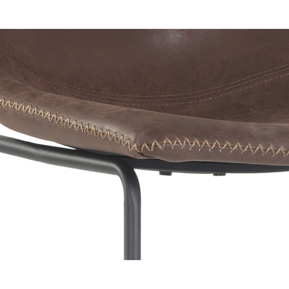 Cal 39.5 inch Antique Brown Counter Stool, Set Of 2